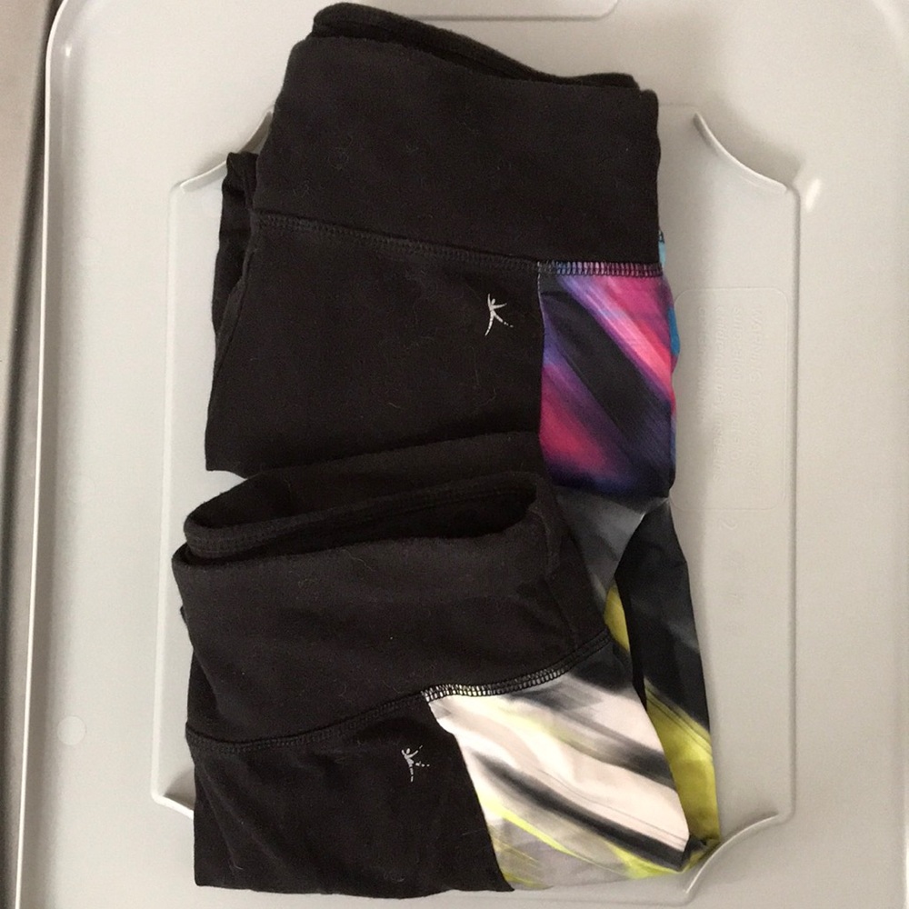Soon gone to donate Black and Multicolor Capris